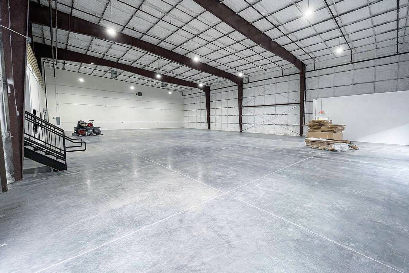 Concrete floor installation